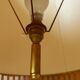 Lamppost in veined onyx and brass metal of the 1960s