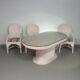 Pensil reed / Split reed table / 3 × chair / dining set