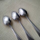 Set of 12 Art Deco silver-plated coffee spoons