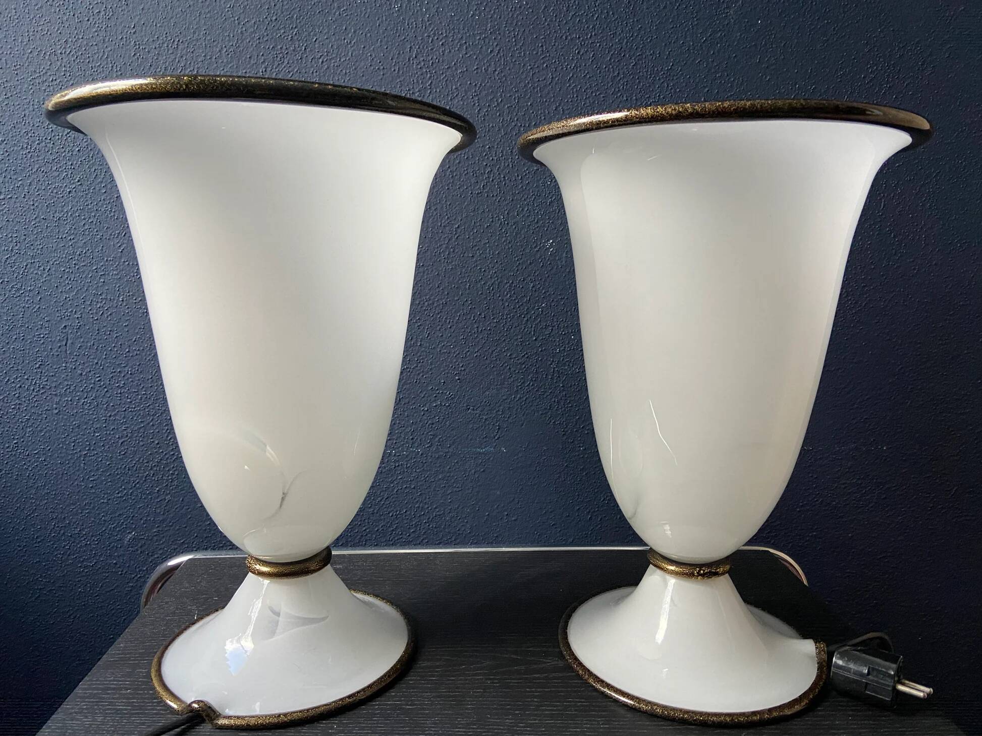 Paire de lampes de table Barovier & Toso Primavera, Italie, années 1970