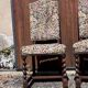 Colonial armchair in solid wood and weaving