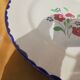 Round dish Salins Mle Rosemonde Floral decoration