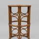 Vintage rattan and cane gueridon – 1970s