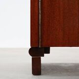 Unique Art Deco cabinet with veneer wood inlay, France 1920s