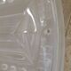 French Vintage Art Deco White Opaque Glass Abstract Platform Light Shade