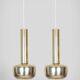 Pair of VL56 pendants by Vilhelm Lauritzen, Louis Poulsen, 1950s.