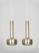 Pair of VL56 pendants by Vilhelm Lauritzen, Louis Poulsen, 1950s.