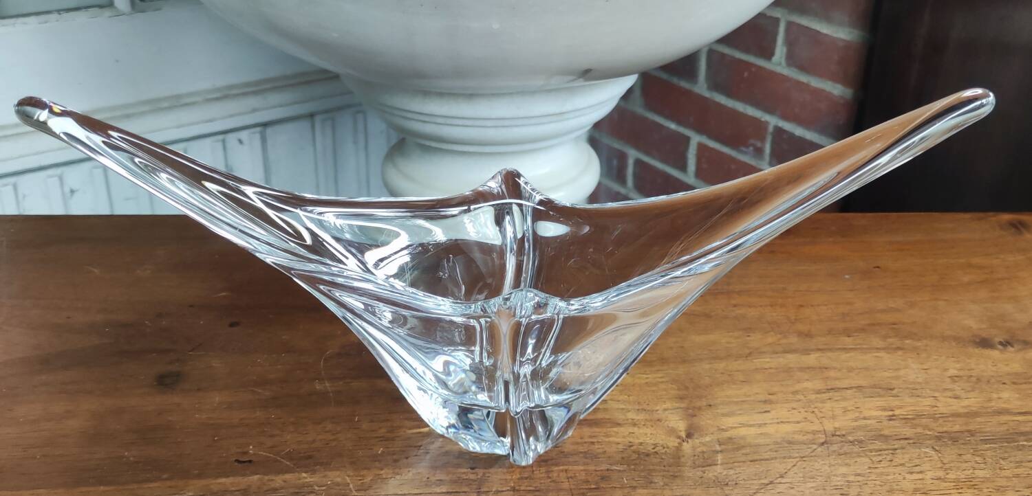 Antique Daum France Crystal Fruit Bowl
