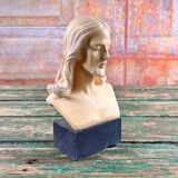 Bust of Christ signed A. Giannelli, ancient Italian sculpture.