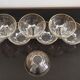 8 glasses of champagne bordered gold and feet star vintage 30'S years