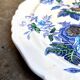 Round Mason's plate in polychrome ironstone, "Belvedere" service - early 20th century.