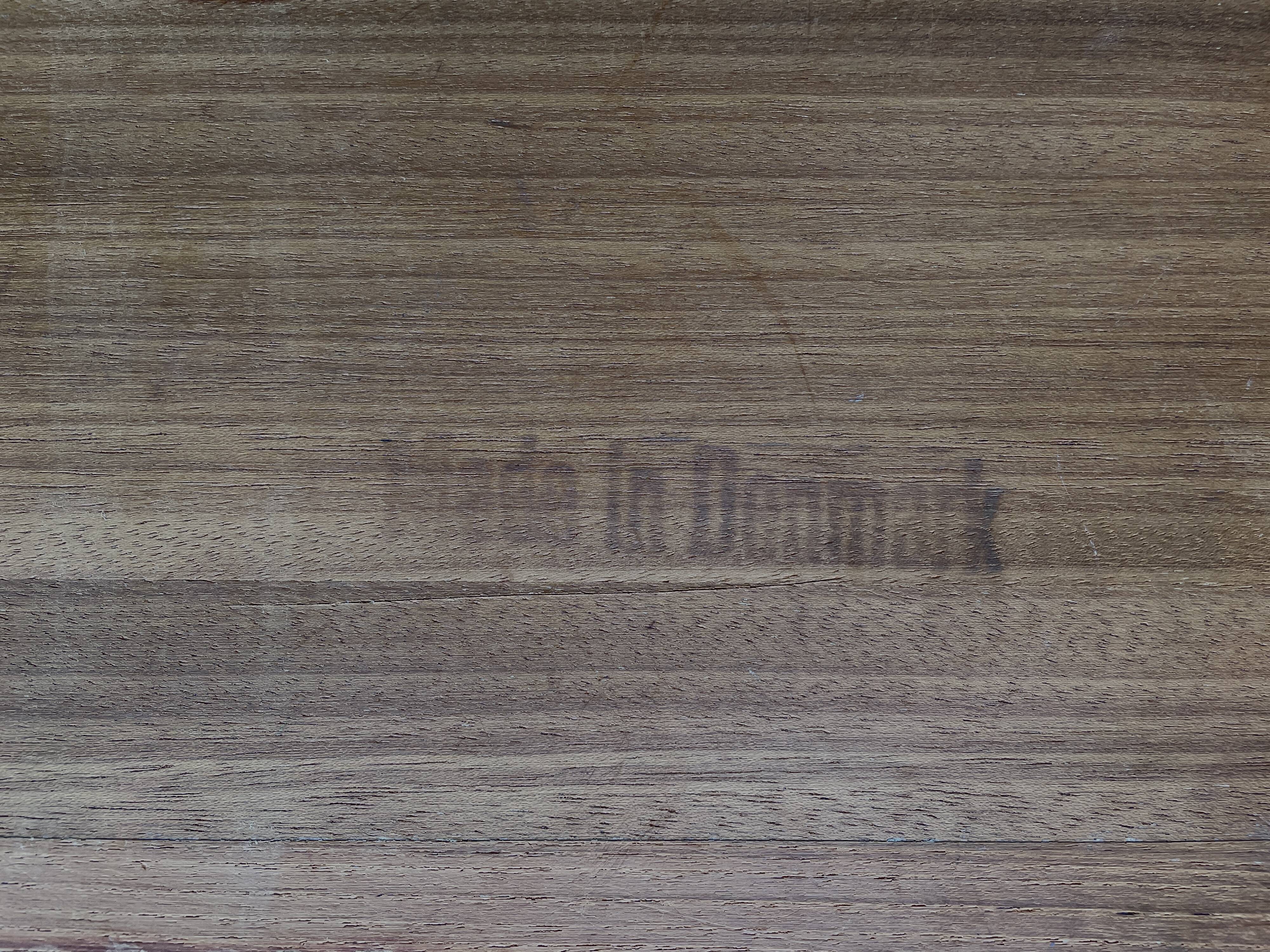 Small teak sideboard, Danish music furniture for vinyl records. Bar