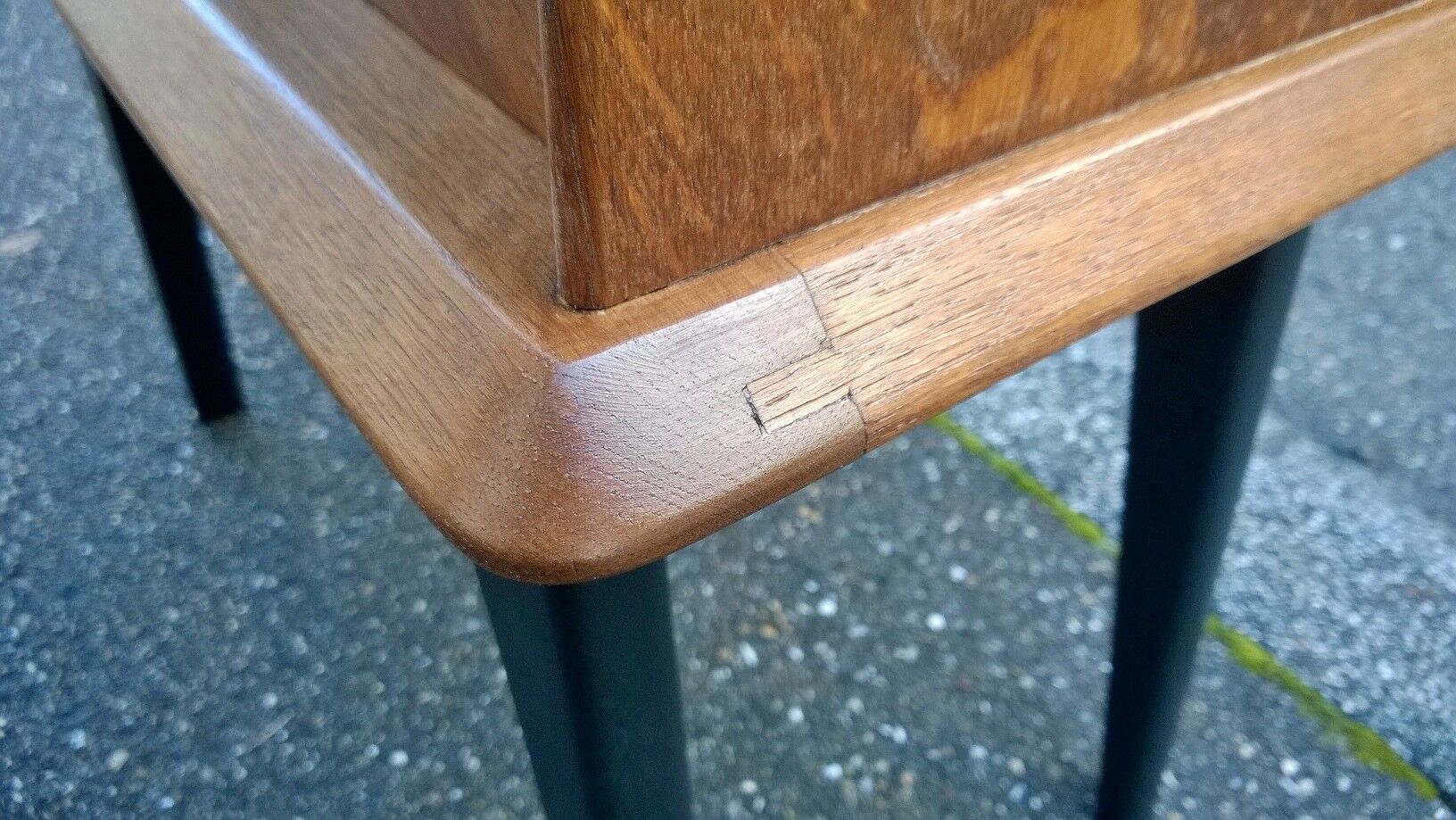 Vintage oak bedside 1950