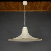 Beige Murano Glass Pendant Light from the Mid-Century, Italy, 1970s