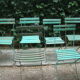 Lot of old garden iron folding chairs