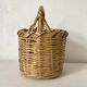 Panier rond vintage en osier