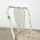 Set of three vintage industrial metal bistro chairs by Rene malaval