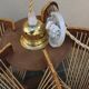 Wooden and rattan suspension