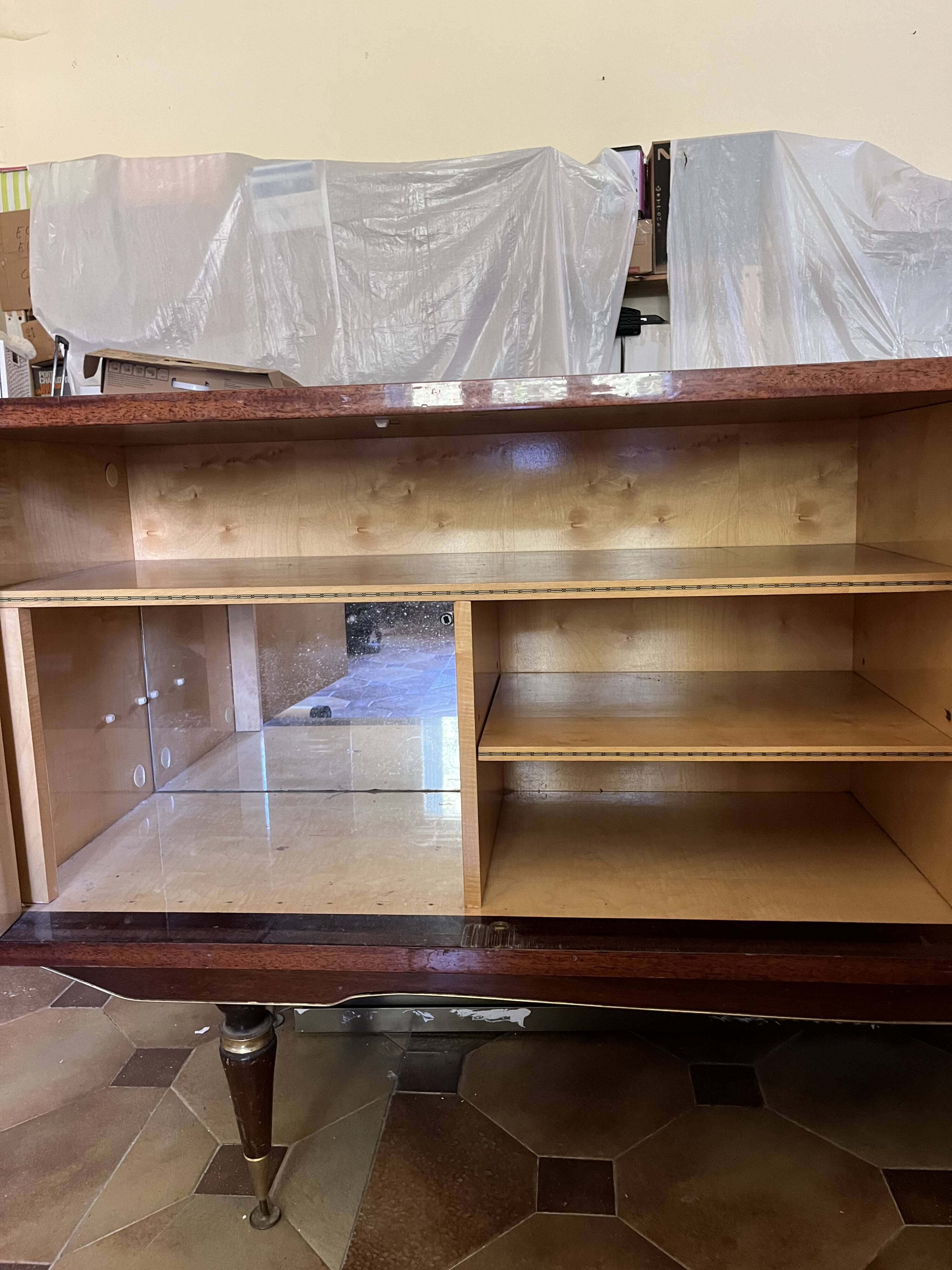 Lacquered wooden sideboard NF Meuble Seguin