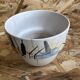 Lot 3 old caches pot milet sevres ceramic decoration reeds vintage