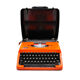Revised orange brother 210 typewriter with new ribbon