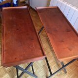 Set of two Habitat mahogany consoles