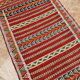 Tapis marocain berbère en laine tissé à la main : motif Azamour 135 x 72 cm