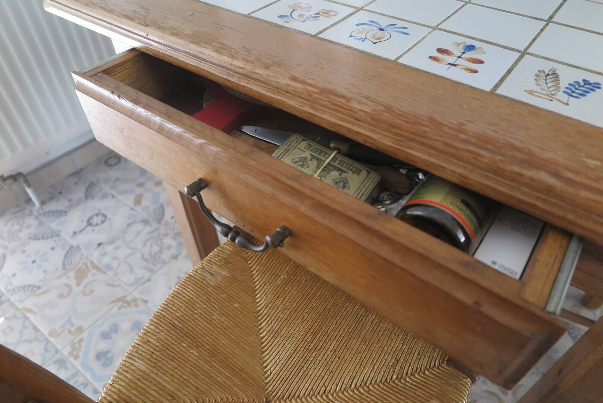 Handcrafted solid oak table