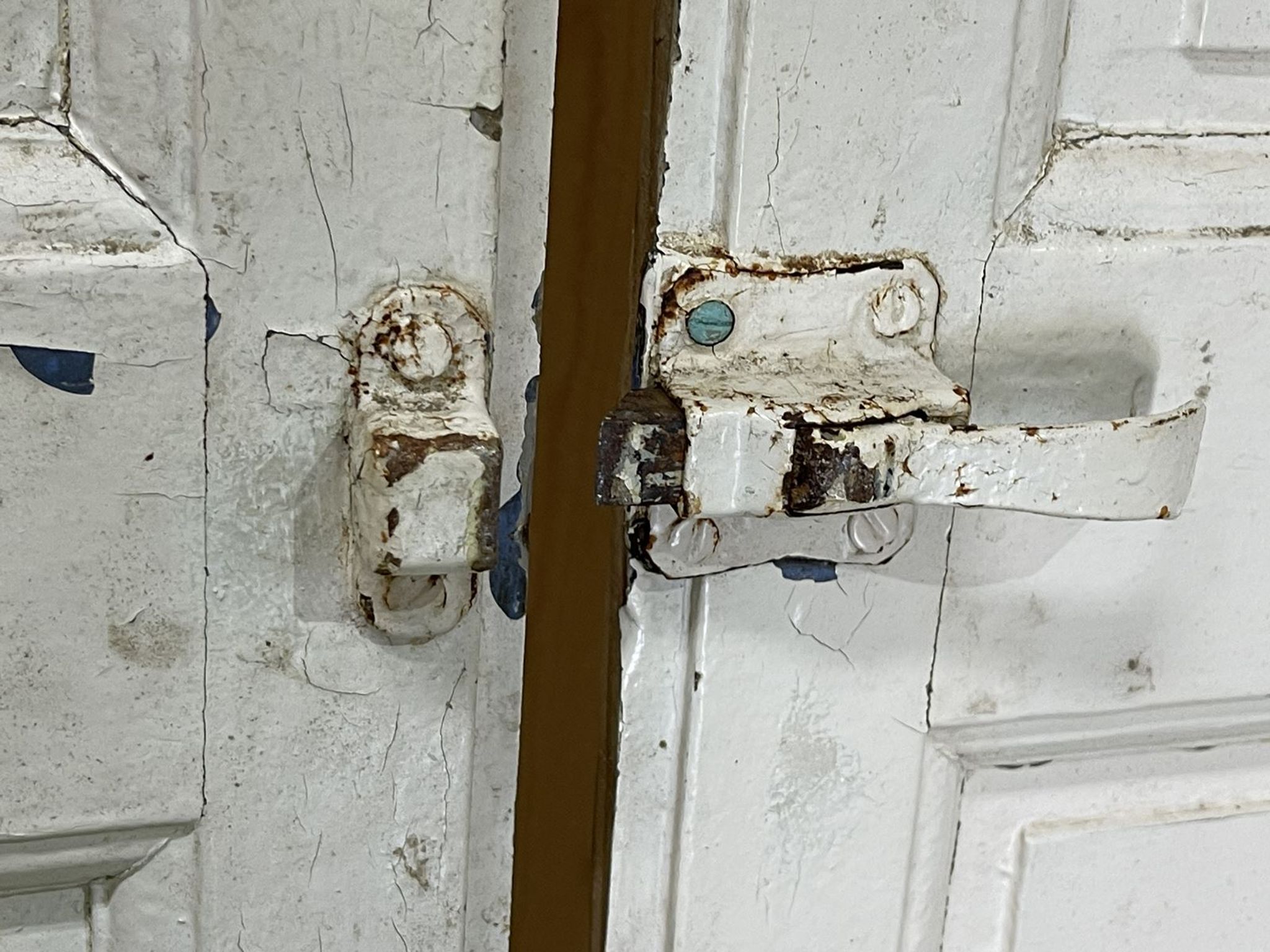 Pair of woodwork doors at the end of the 19th century in fir
