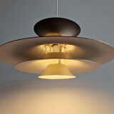 Brown 'Radius I' pendant lamp by Erik Balslev for Fog & Mørup, Denmark 1970's