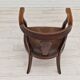 Scandinavian armchair, original condition, leather, oak wood, 1950s,