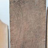 three vintage patinated solid wood cutting boards