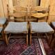 6 Vintage Brutalist Dining Chairs, 1970