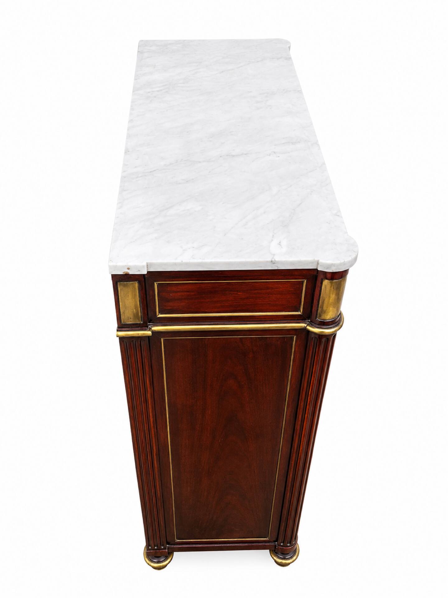 Secretary in Mahogany and Marble Louis XVI late 18th century