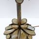 Rare Brutalist Italian Glass Paste and Wrought Iron Table Lamp by Longobard