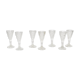 Set de 8 verres à liqueur en verre moulé