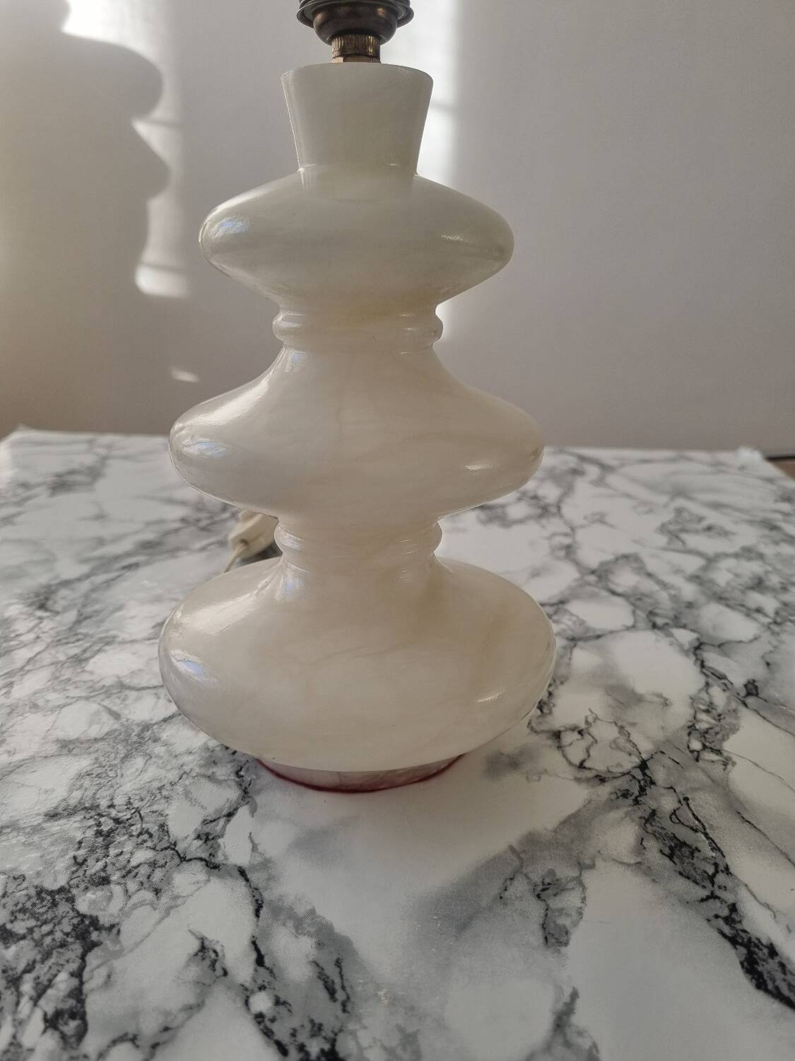 Vintage marble lamp base