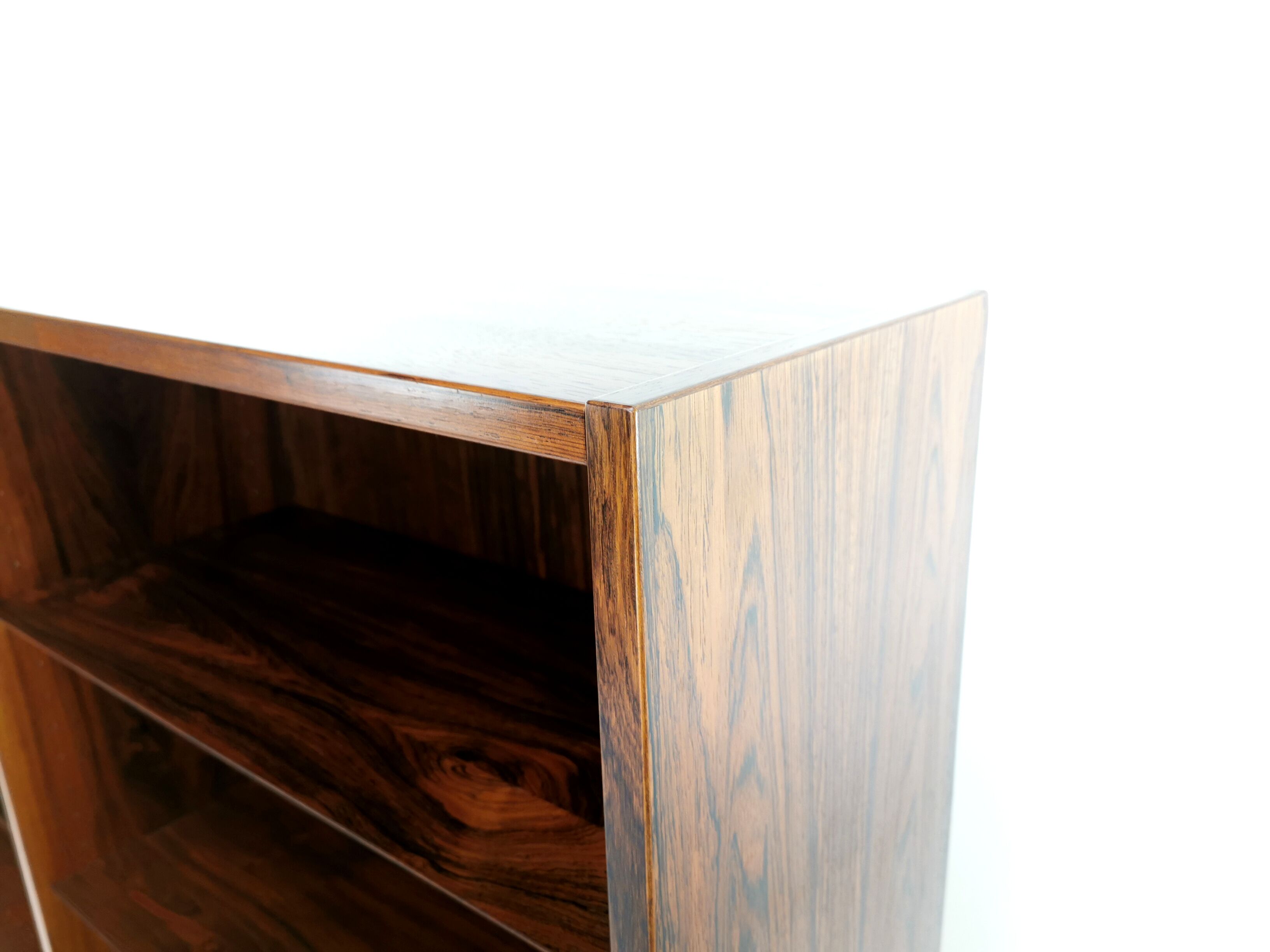 Danish rosewood bookcase cabinet 60s 70s mid century