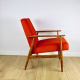 Fauteuil Orange Lis par Henryk Lis, années 1970