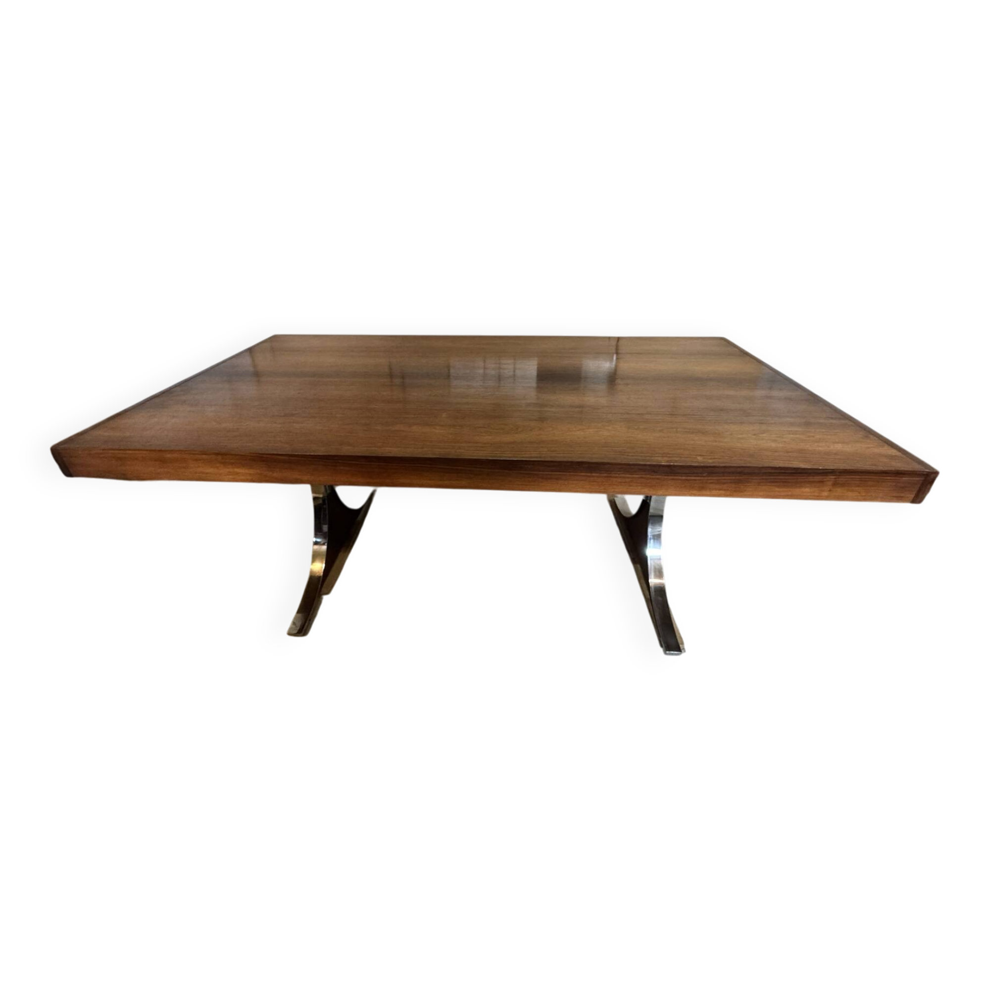 Table salle à manger palissandre de Rio  Jean Rene Caillette Modèle Sy