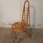 Chaise haute en rotin,  bambou
