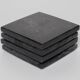 Madeji – Black square coasters in natural marble – set of 4