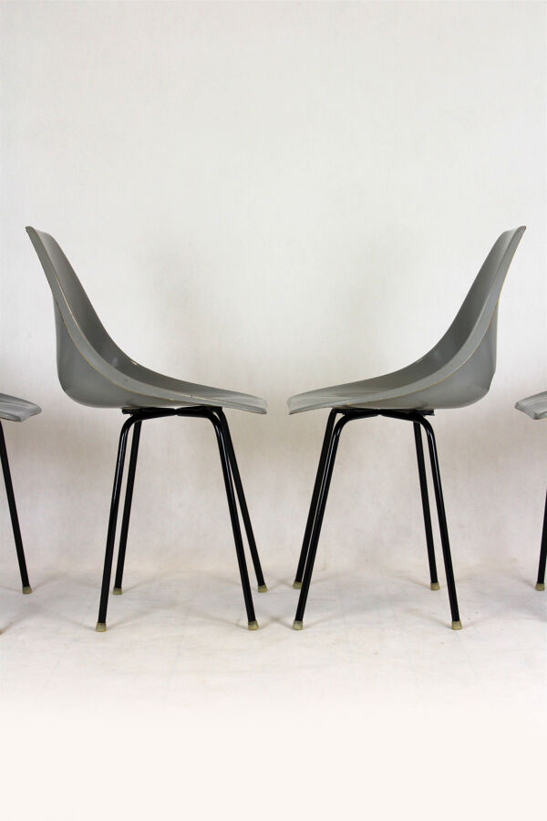 Chaises en fibre de verre par Miroslav Navratil pour Vertex années 1960