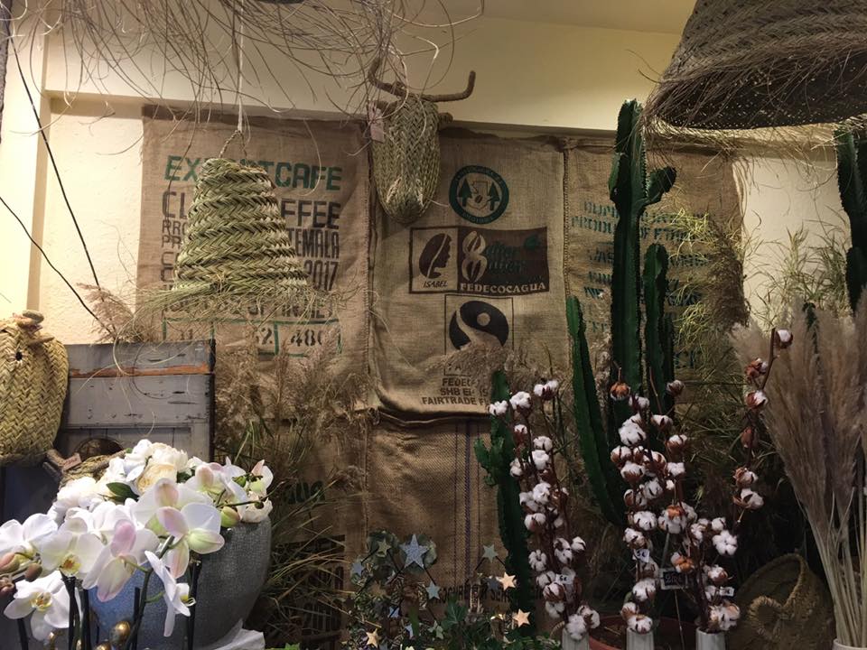 Jute bag of coffee out of the ordinary