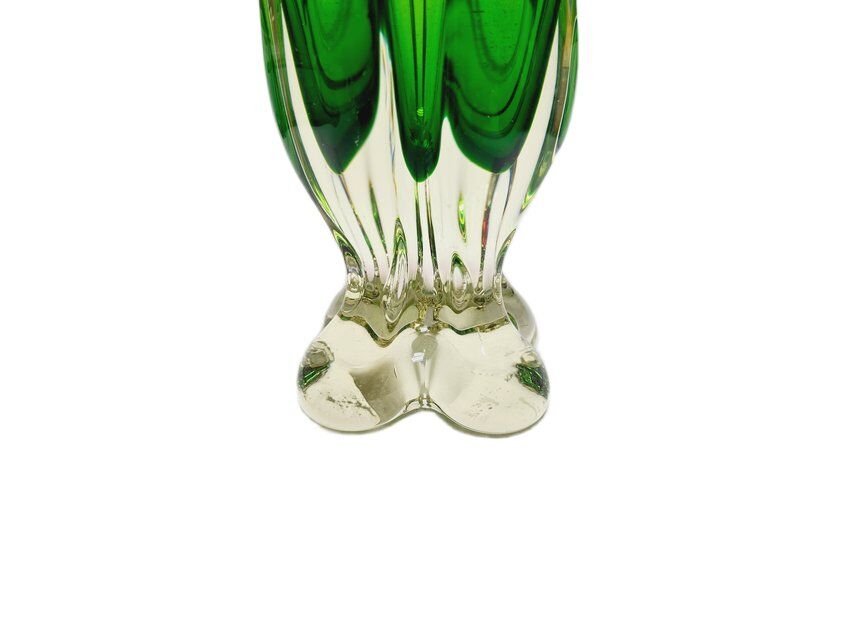 Vase by J. Hospodka for Chribska Glassworks, Former Czechoslovakia, 1960s
