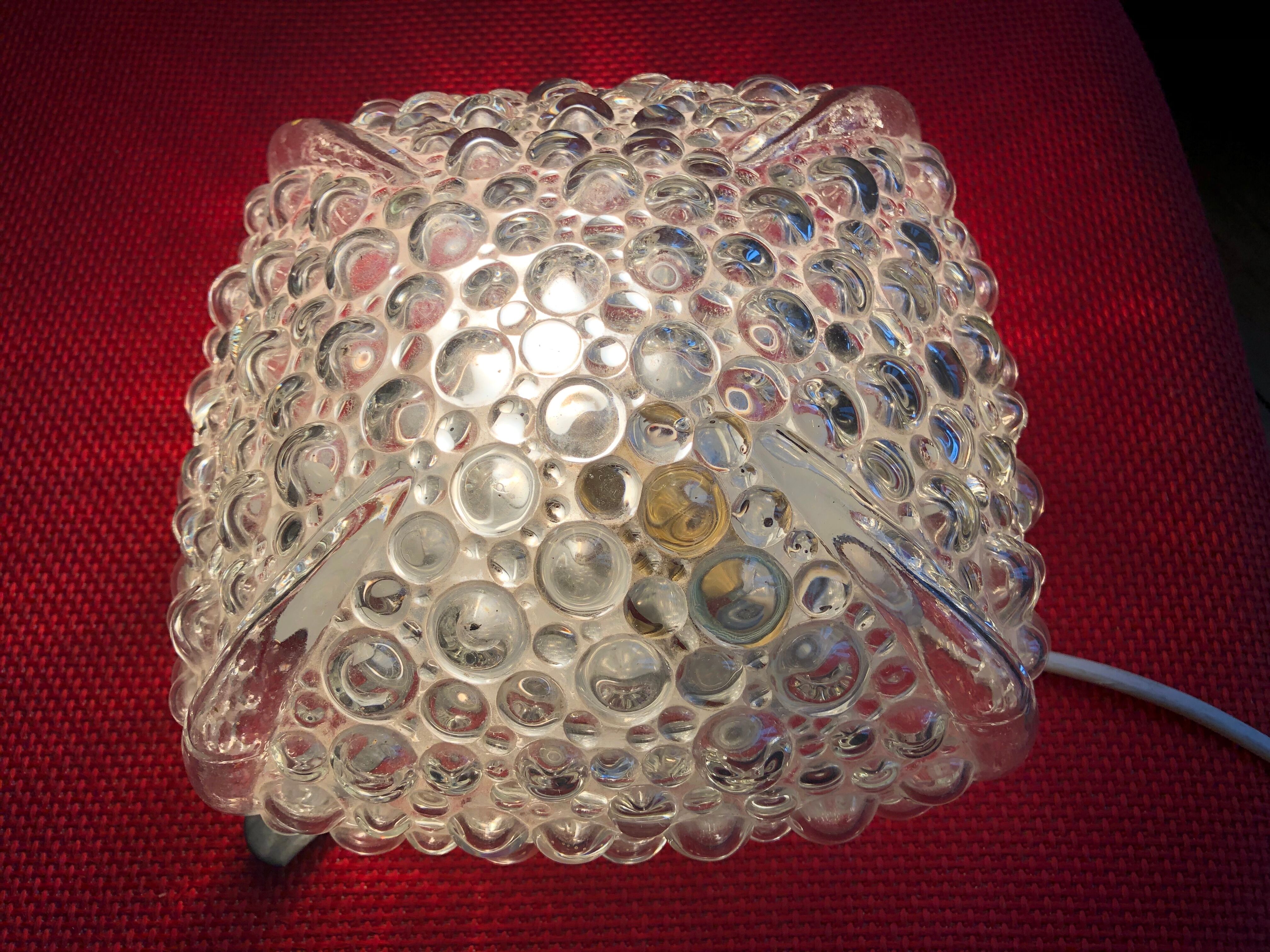 Bubble glass wall sconce by Helena Tynell circa 1950