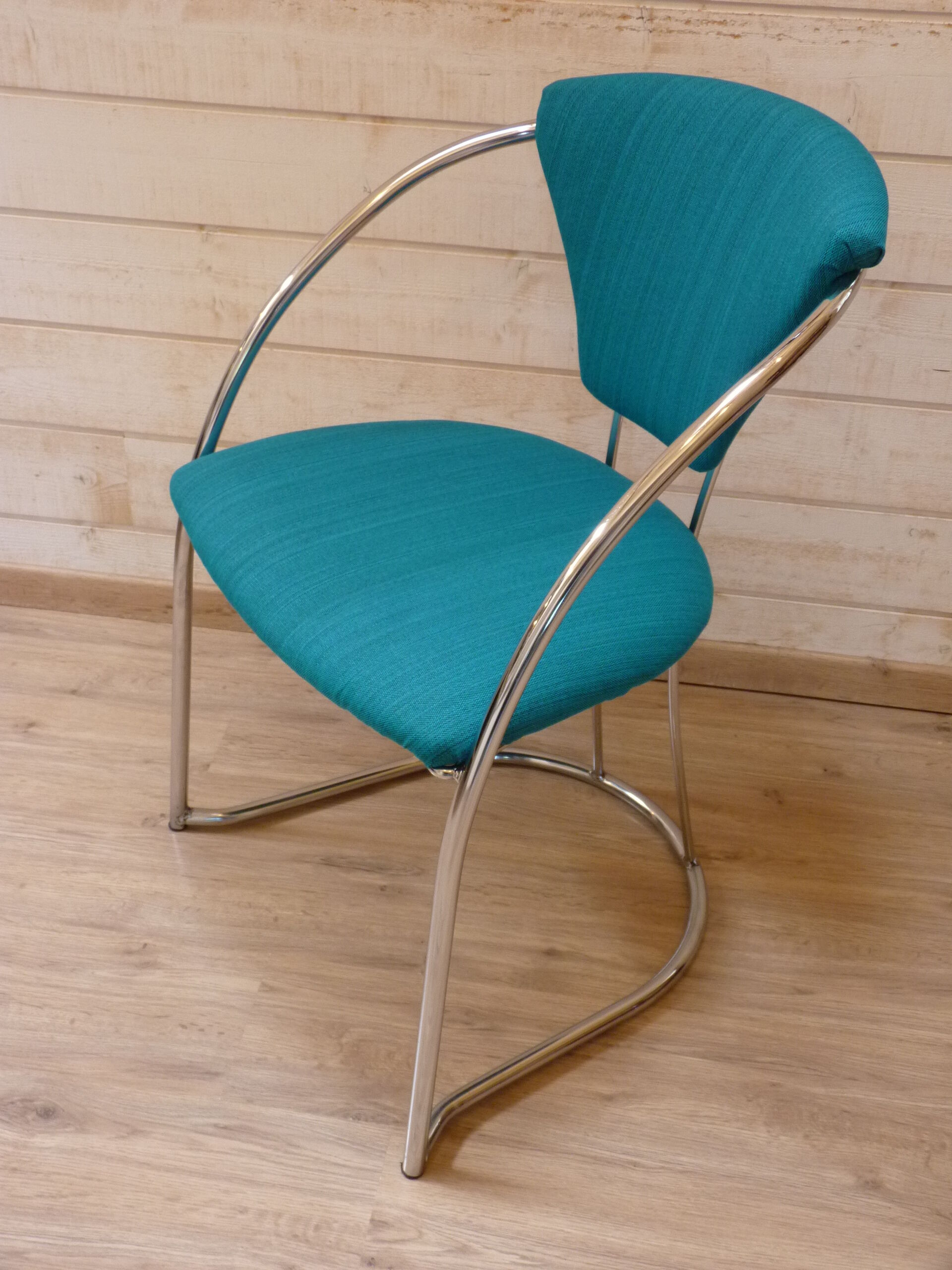 Chrome design armchair