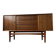 Mid-Century teak enfilade in brown by Russell of Broadway, 1950s, sleek design.