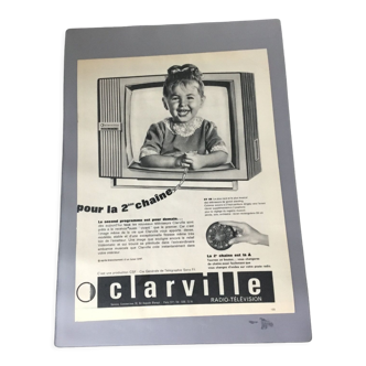 Vintage advertising to frame radio television carlville