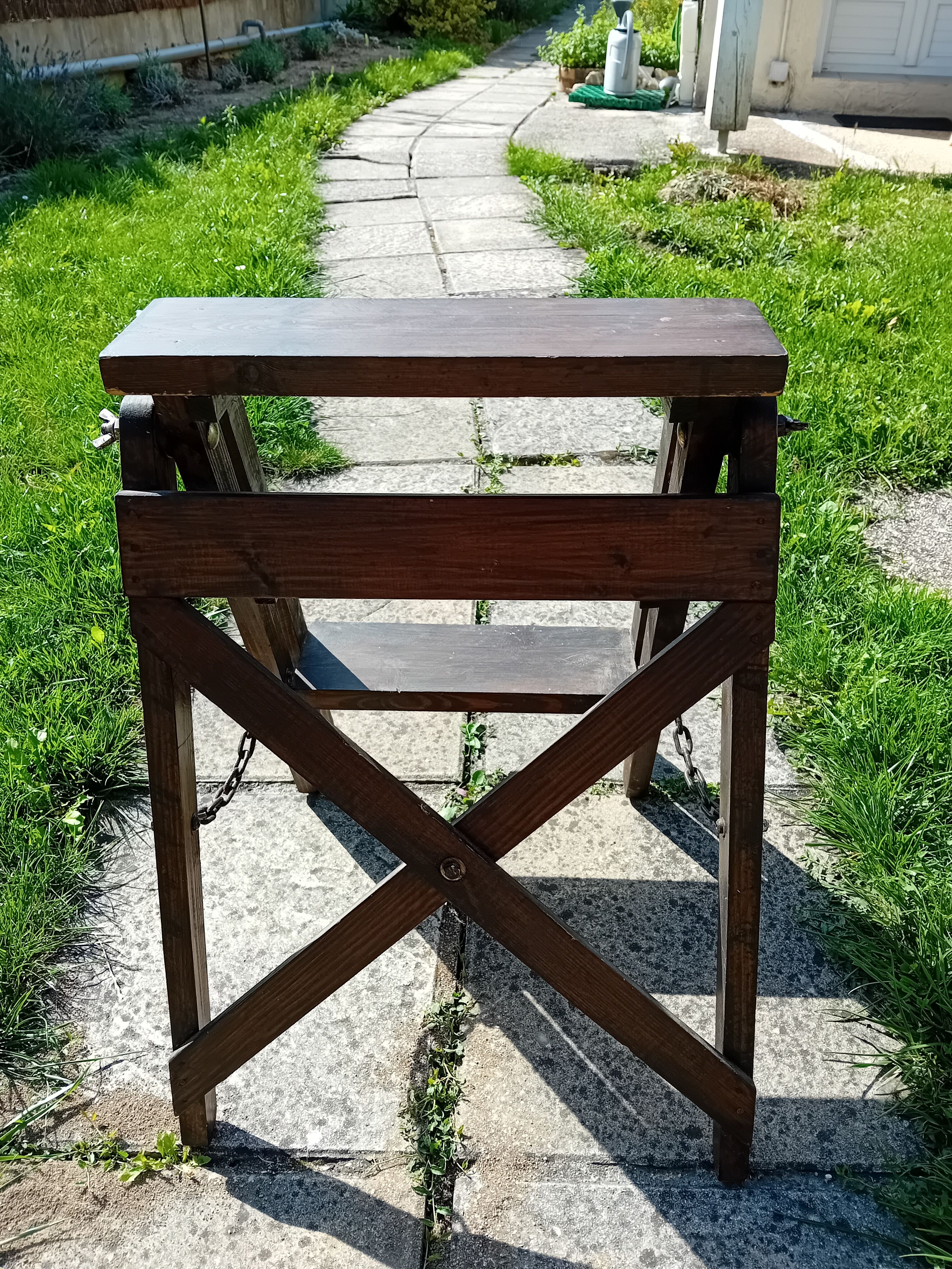 Vintage wooden stepladder